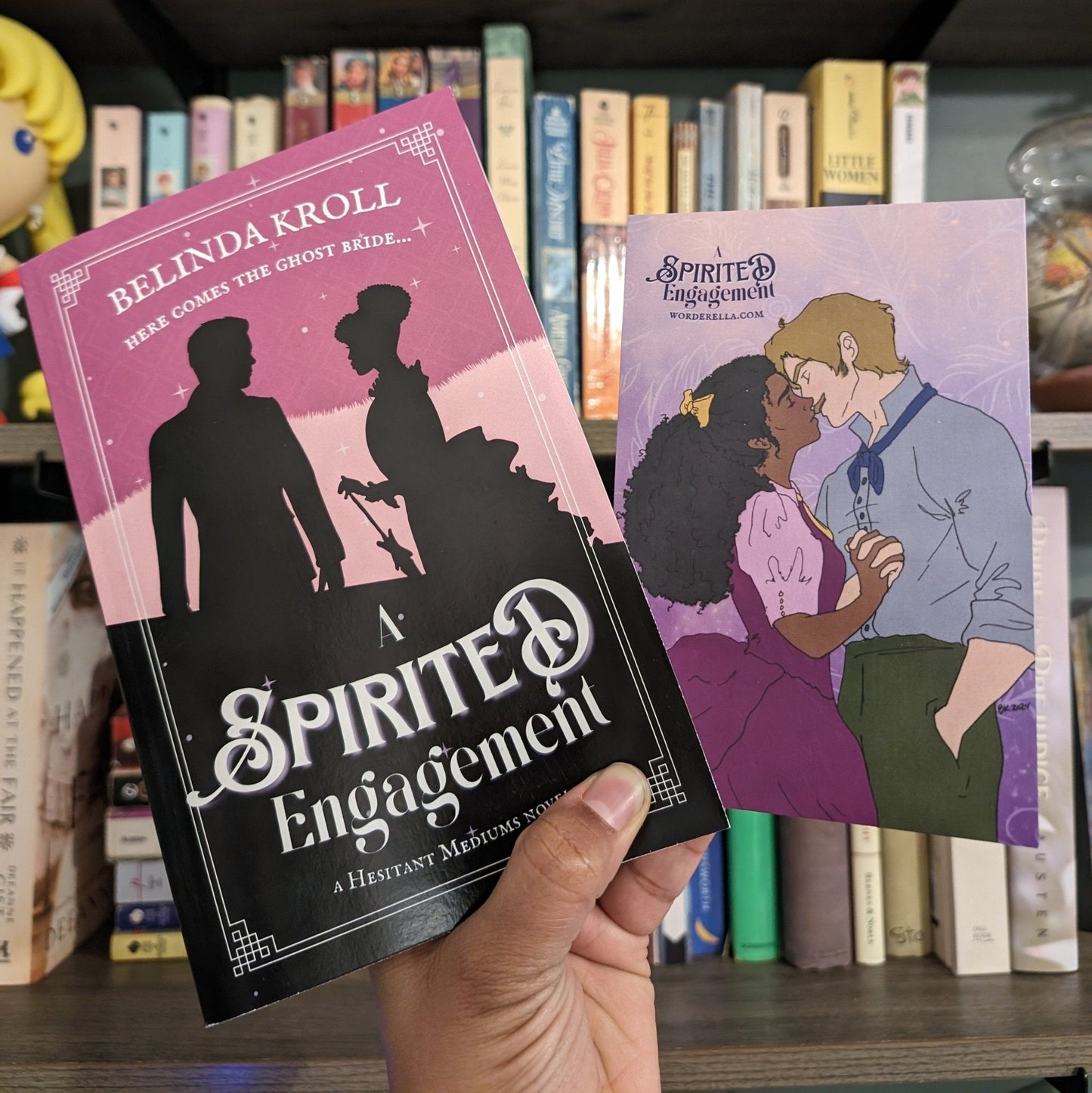 A Spirited Engagement (paperback) signed - Belinda Kroll