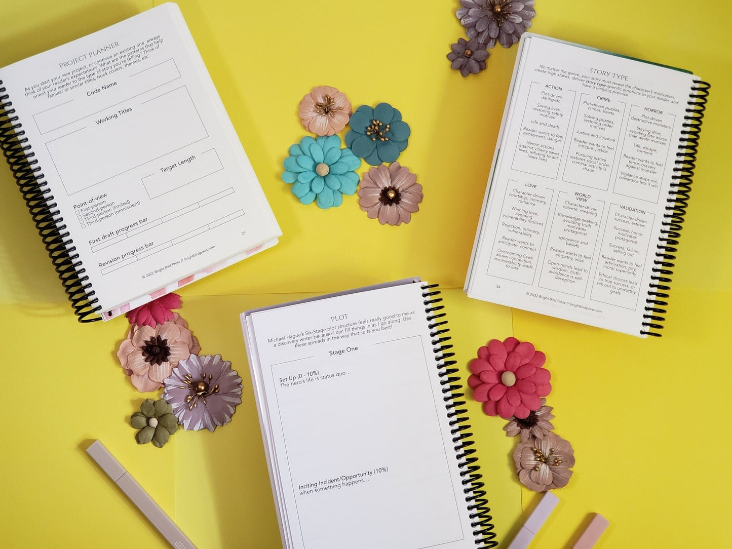 Undated All-in-One A5 Writer's Bujo Journal Planner - Belinda Kroll