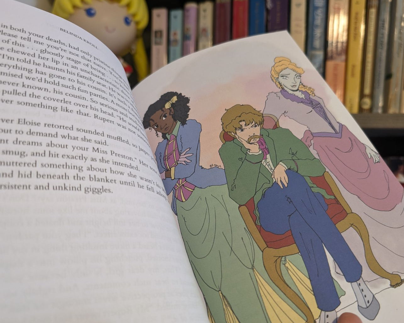A Spirited Engagement (illustrated paperback) signed - Belinda Kroll