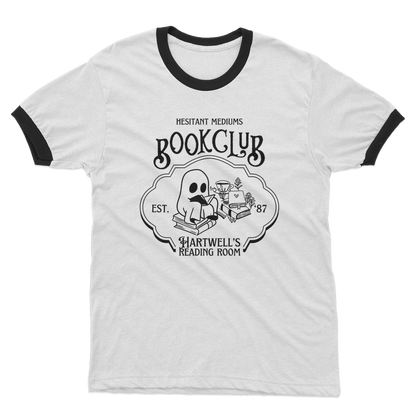 Dame Hartwell's book club (ringer shirt) - Belinda Kroll