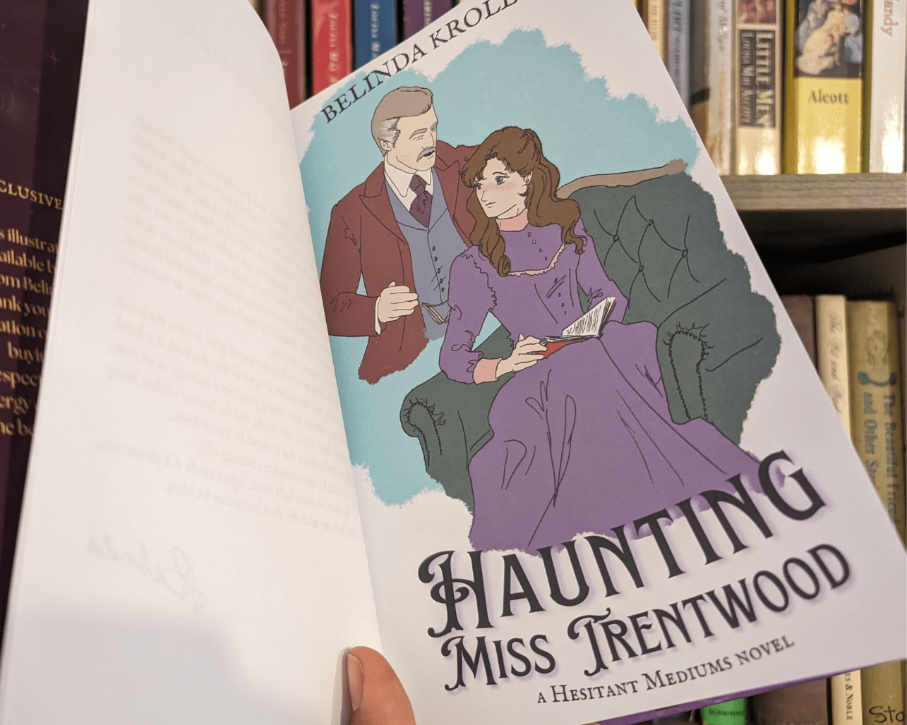 Haunting Miss Trentwood (illustrated paperback) signed - Belinda Kroll
