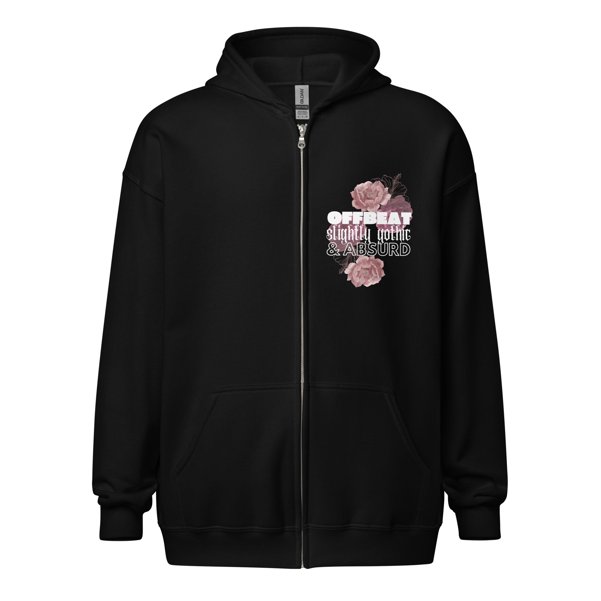 Offbeat, Slightly Gothic, and Absurd (zip hoodie) - Belinda Kroll