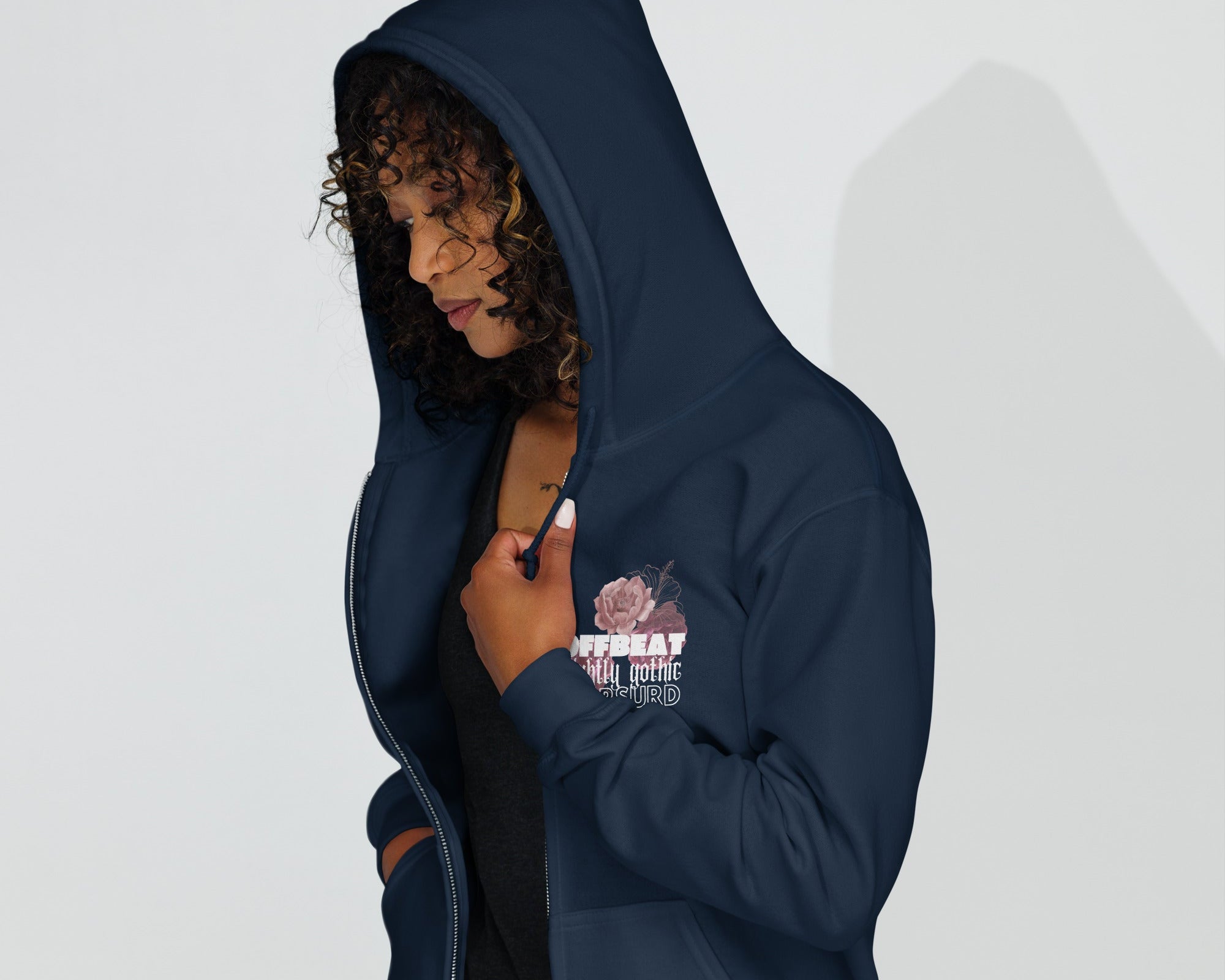 Offbeat, Slightly Gothic, and Absurd (zip hoodie) - Belinda Kroll