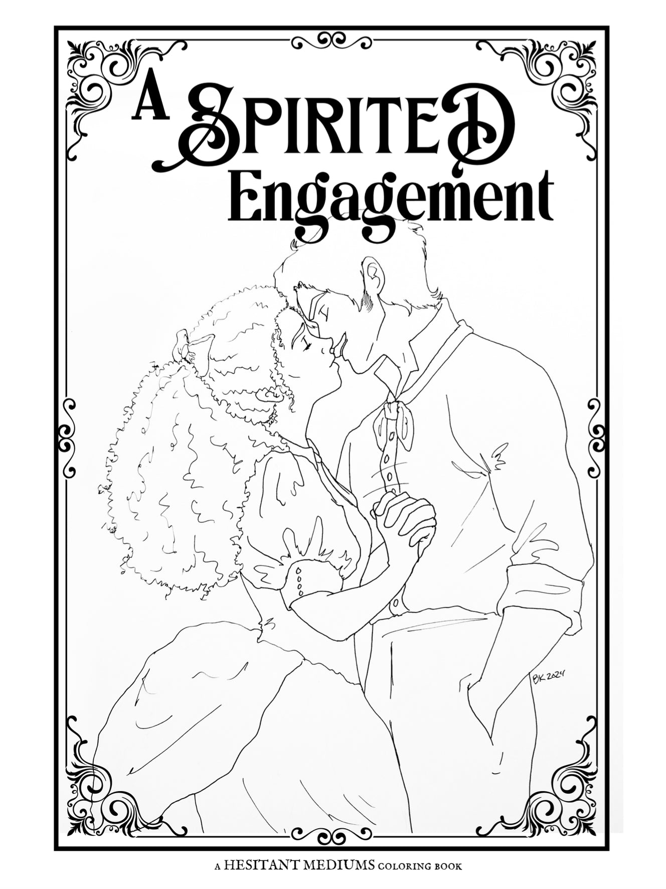 Printable coloring book for A Spirited Engagement - Belinda Kroll