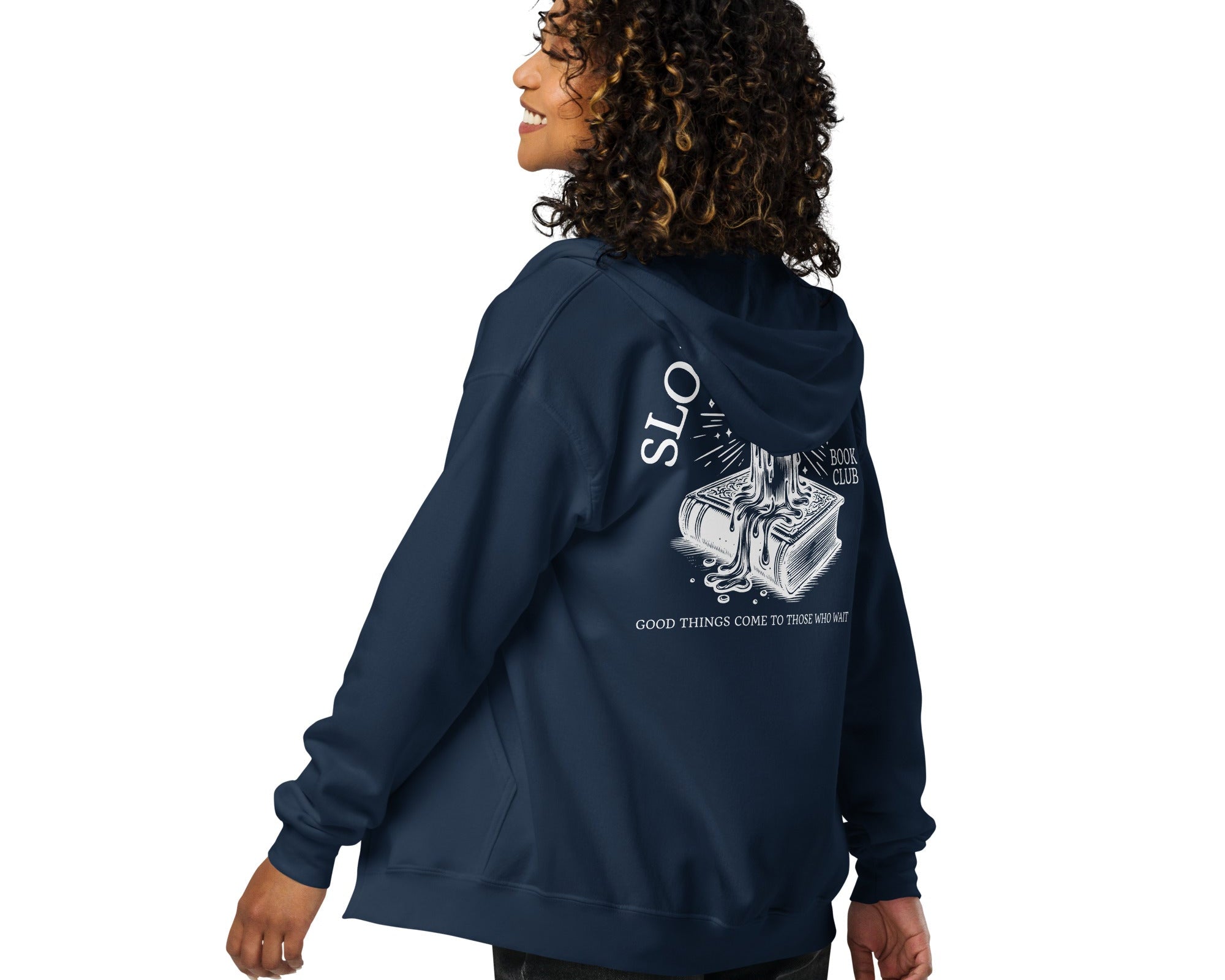 Slow burn book club (zip hoodie) - Belinda Kroll