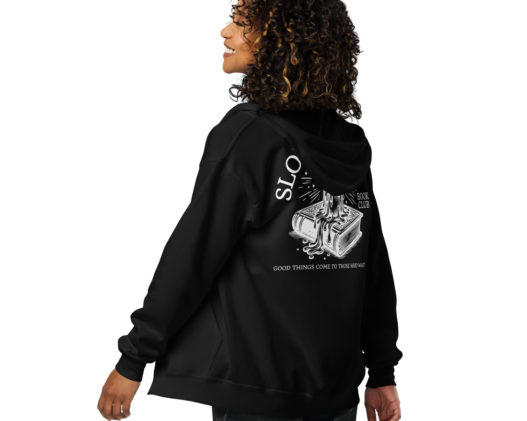 Slow burn book club (zip hoodie) - Belinda Kroll