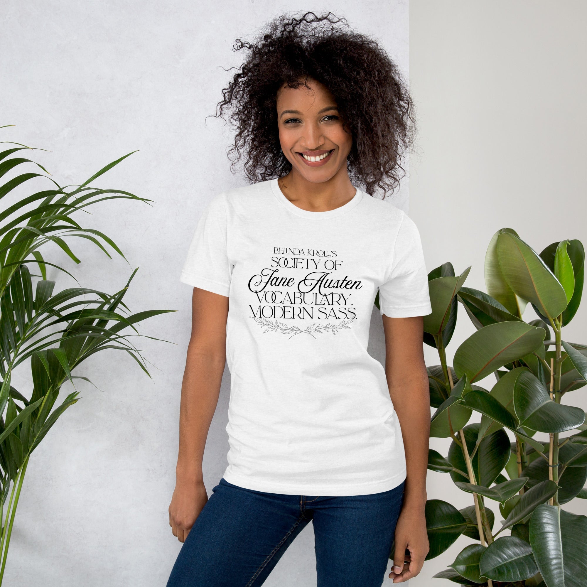 Society of Jane Austen vocabulary, modern sass (t-shirt) - Belinda Kroll