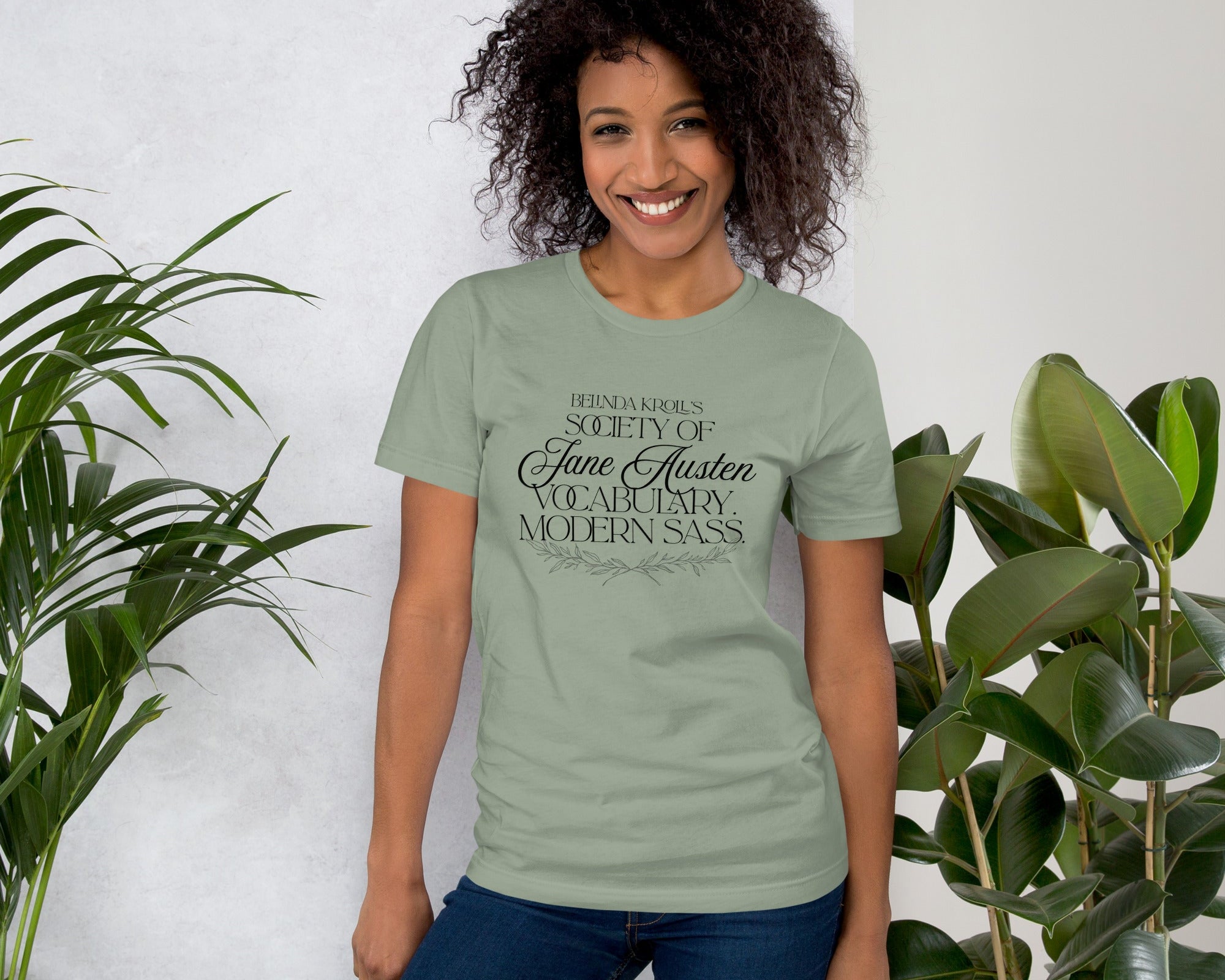 Society of Jane Austen vocabulary, modern sass (t-shirt) - Belinda Kroll