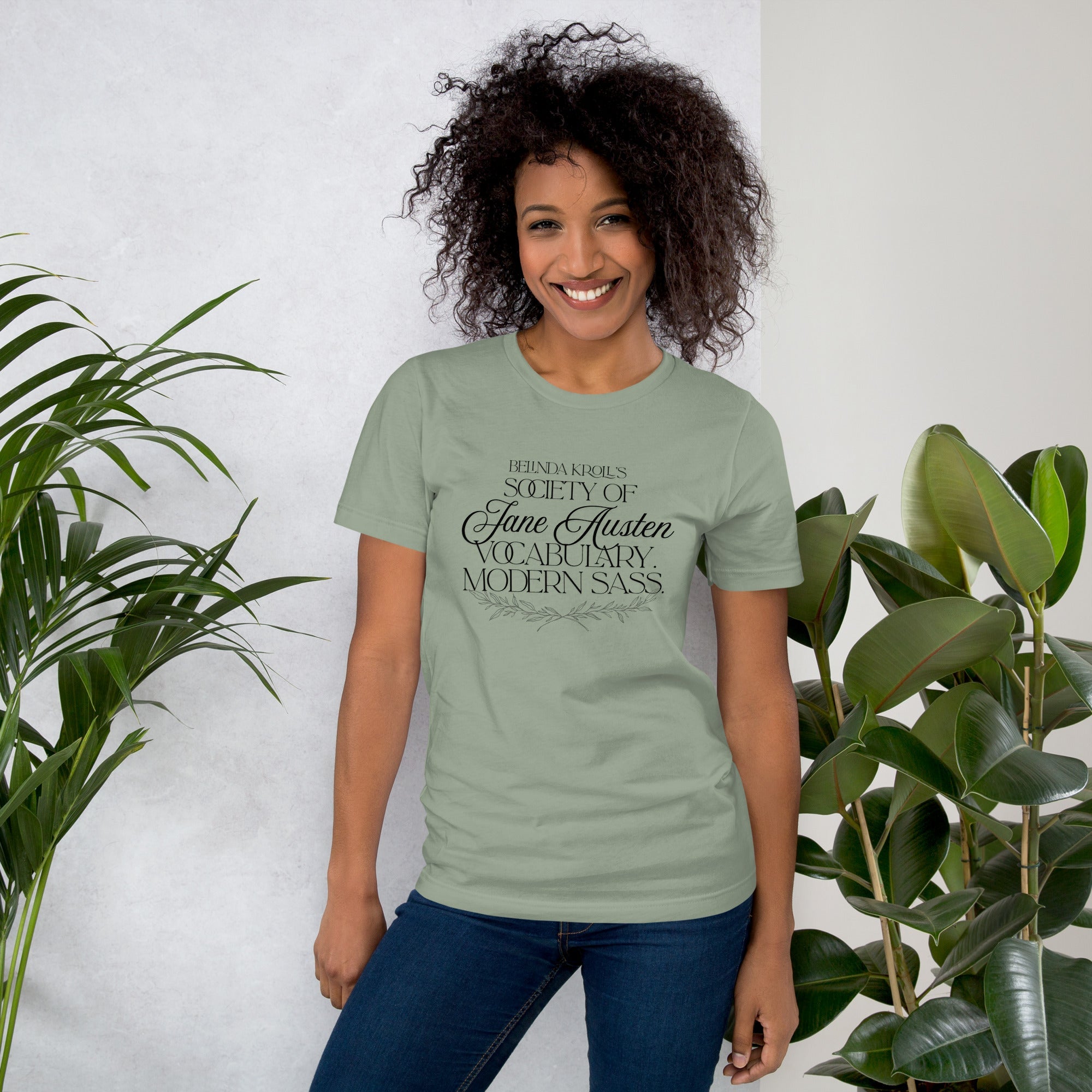Society of Jane Austen vocabulary, modern sass (t-shirt) - Belinda Kroll