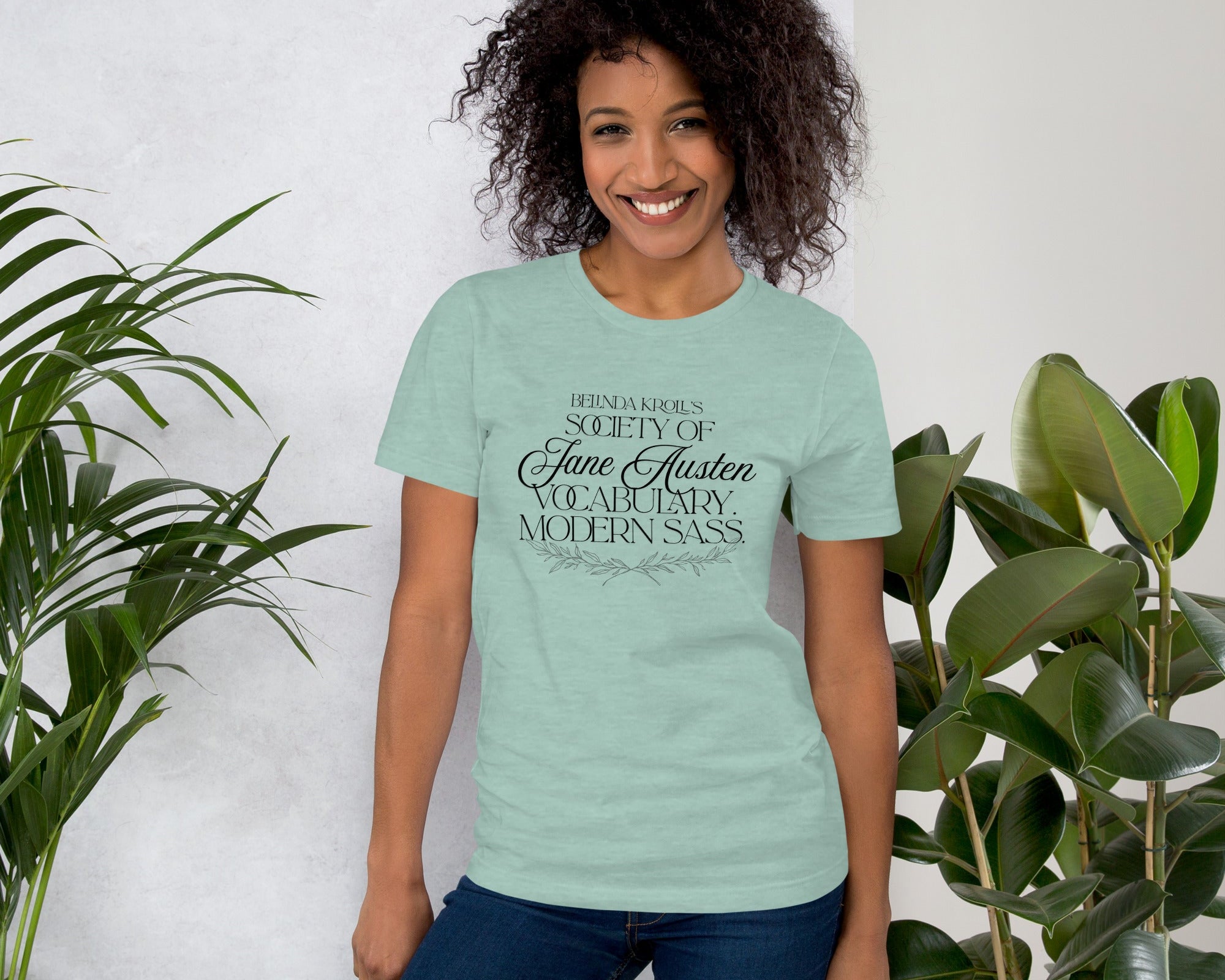 Society of Jane Austen vocabulary, modern sass (t-shirt) - Belinda Kroll
