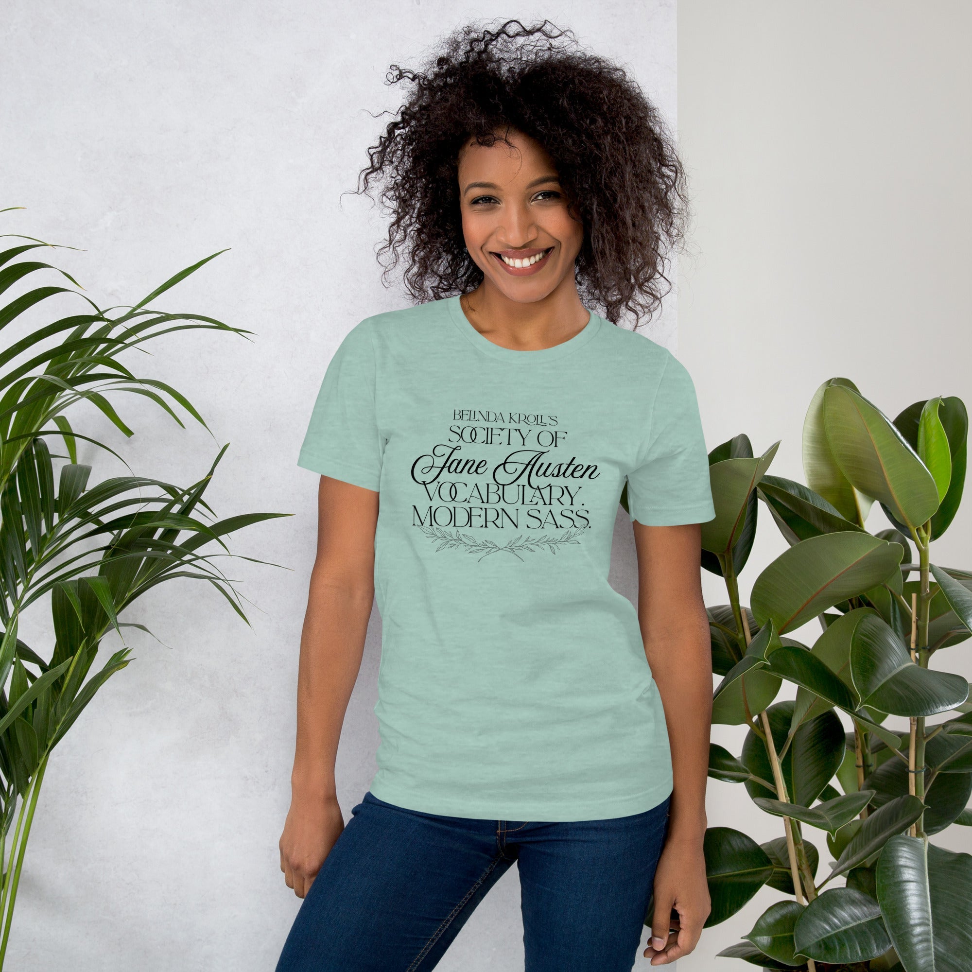 Society of Jane Austen vocabulary, modern sass (t-shirt) - Belinda Kroll