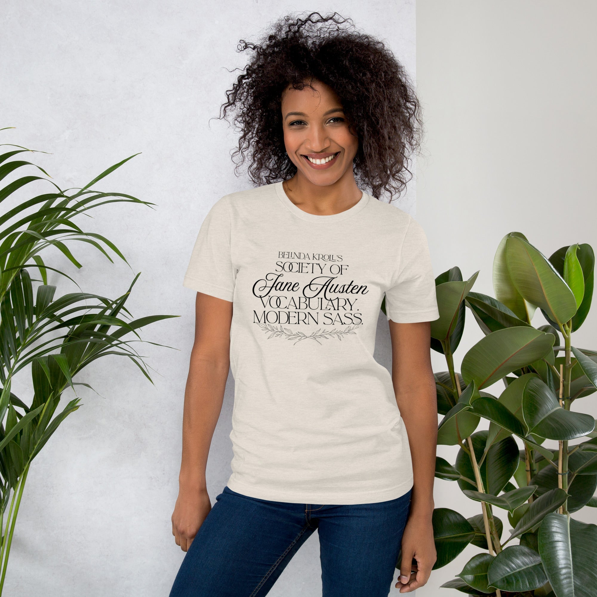Society of Jane Austen vocabulary, modern sass (t-shirt) - Belinda Kroll