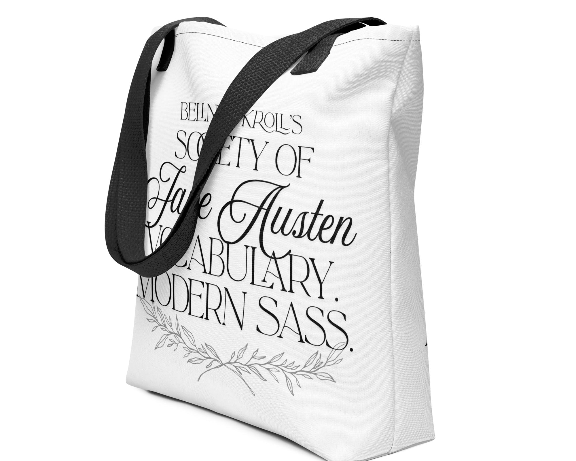 Society of Jane Austen vocabulary, modern sass (tote bag) - Belinda Kroll