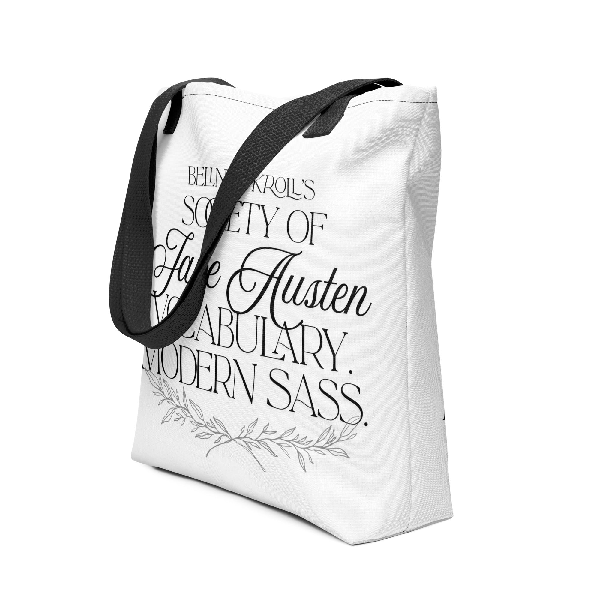 Society of Jane Austen vocabulary, modern sass (tote bag) - Belinda Kroll