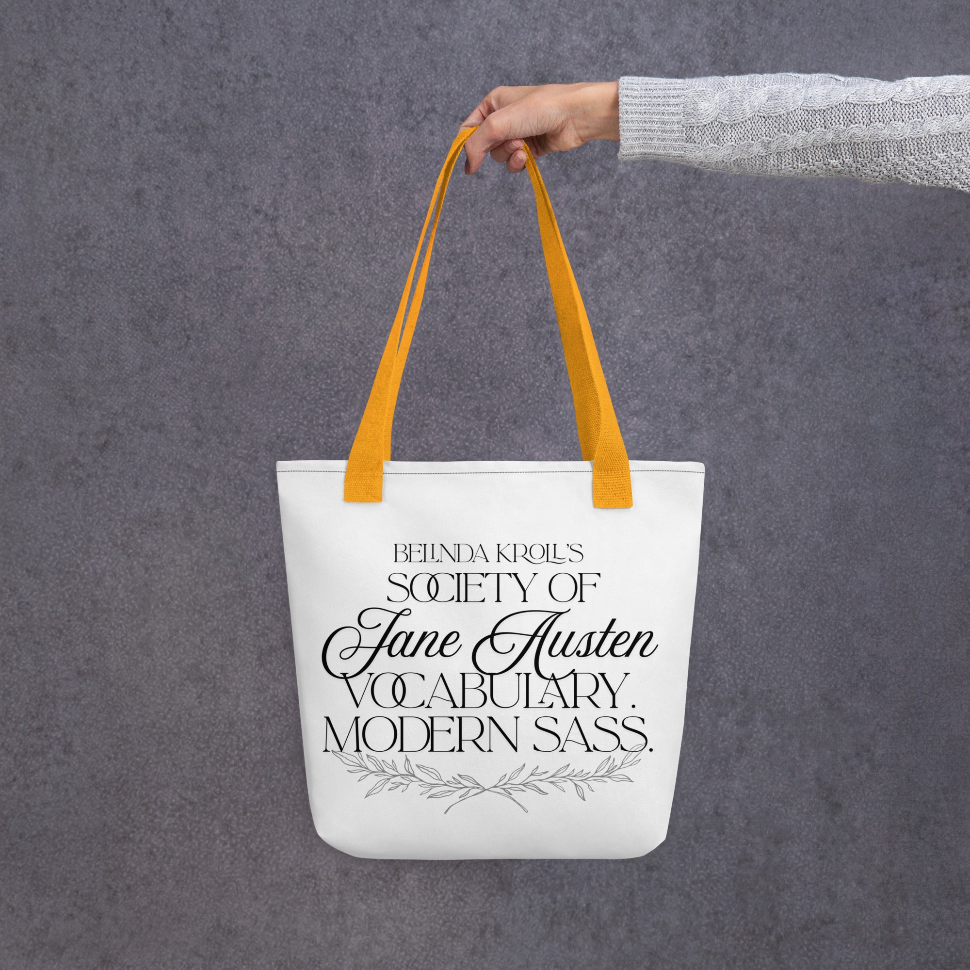 Society of Jane Austen vocabulary, modern sass (tote bag) - Belinda Kroll