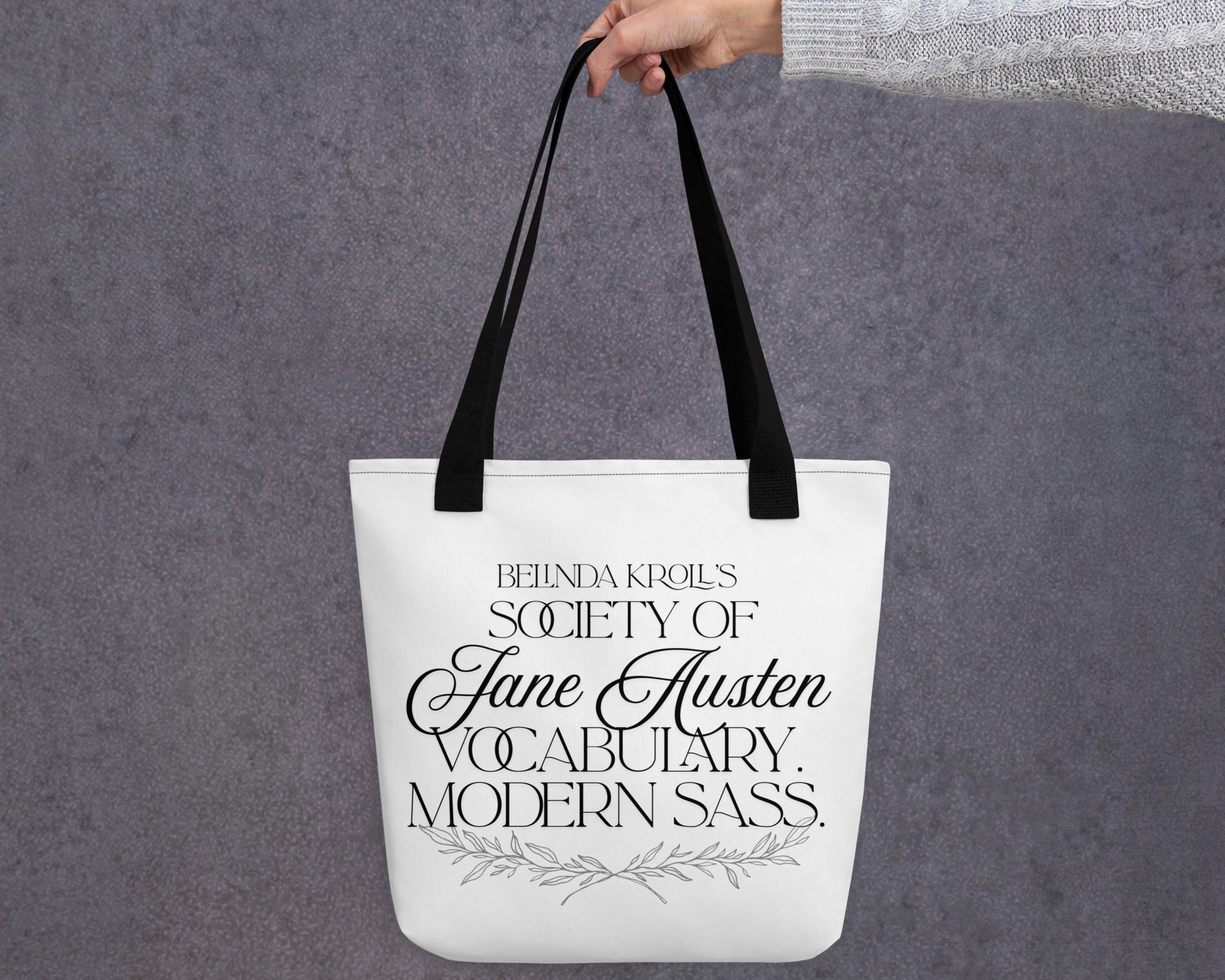 Society of Jane Austen vocabulary, modern sass (tote bag) - Belinda Kroll