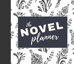 Undated All - in - One Novel Planner (A5 Floral Black & White) - Belinda Kroll