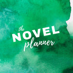 Undated All - in - One Novel Planner (A5 Green splash) - Belinda Kroll