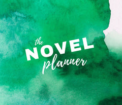 Undated All - in - One Novel Planner (A5 Green splash) - Belinda Kroll