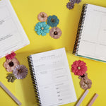 Undated All - in - One Novel Planner (A5 Pink splash) - Belinda Kroll