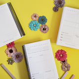 Undated All - in - One Novel Planner (A5 Pink splash) - Belinda Kroll
