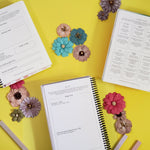 Undated All - in - One Novel Planner (A5 Pink splash) - Belinda Kroll