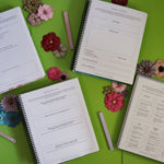 Undated All - in - One Novel Planner (B5 Floral B&W) - Belinda Kroll