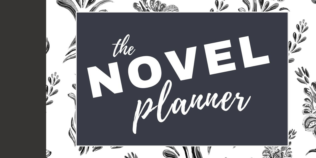 Undated All - in - One Novel Planner (B5 Floral B&W) - Belinda Kroll