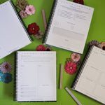 Undated All - in - One Novel Planner (B5 Floral B&W) - Belinda Kroll