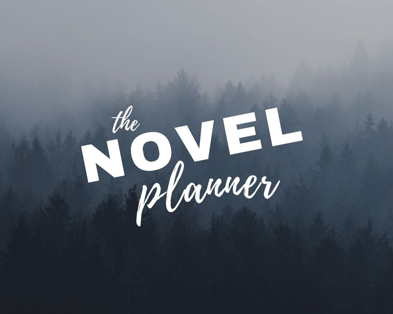 Undated All - in - One Novel Planner (B5 Gray forest) - Belinda Kroll