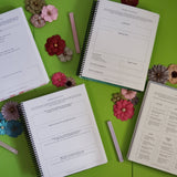 Undated All - in - One Novel Planner (B5 Pink splash) - Belinda Kroll