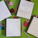 Undated All - in - One Novel Planner (B5 Pink splash) - Belinda Kroll
