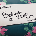 Book plate (author signature sticker) - Belinda Kroll