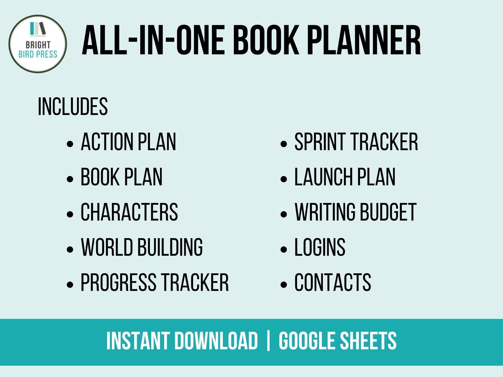 Digital NaNoWriMo all-in-one book planner - Belinda Kroll